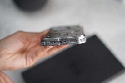 Carbon Texture Edition-Frameless Armored Case with Kickstand Feature