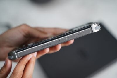 Carbon Texture Edition-Frameless Armored Case with Kickstand Feature