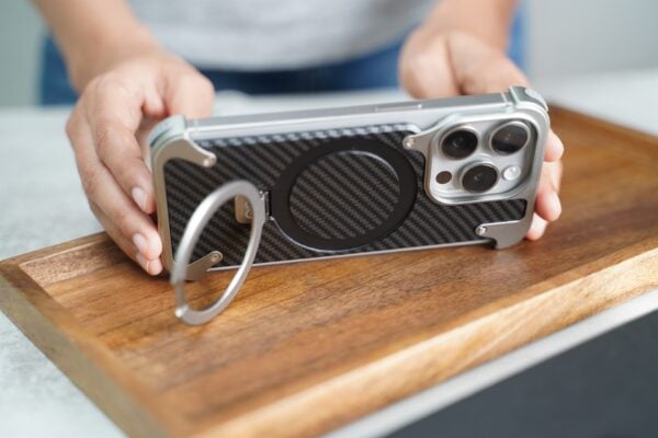 Carbon Texture Edition-Frameless Armored Case with Kickstand Feature - Image 30