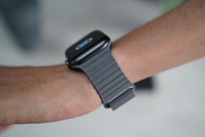 Grey Magnetic Leather Loop for Apple Watch 42MM 41MM 40MM Series 4 5 6 7 8 9 10 SE SE 2 Gen