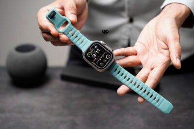 Sea Green Waterproof Silicone Sports Band for Apple Watch 49 MM Series Ultra/Ultra 2