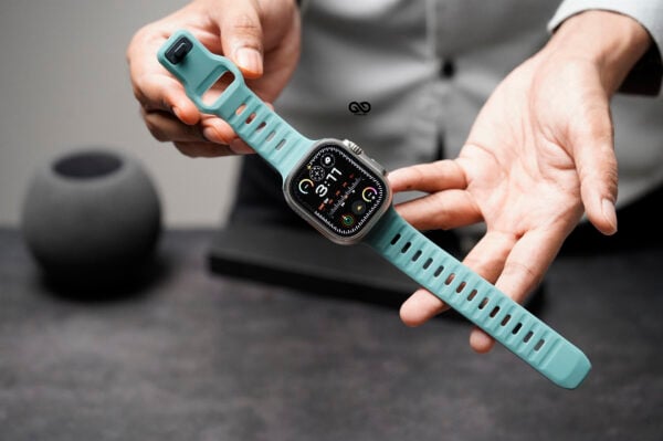 Sea Green Waterproof Silicone Sports Band for Apple Watch 49 MM Series Ultra/Ultra 2 - Image 9