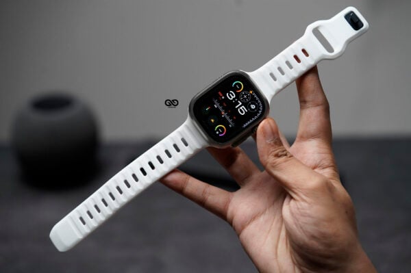 White Waterproof Silicone Sports Band for Apple Watch 49 MM Series Ultra/Ultra 2 - Image 10