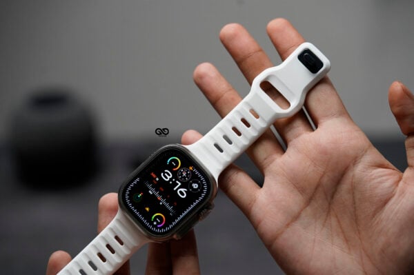 White Waterproof Silicone Sports Band for Apple Watch 49 MM Series Ultra/Ultra 2 - Image 2