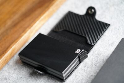 Carbon Fiber Leather Card and Cash Holder