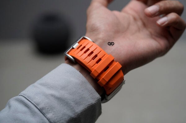 FKM Rubber Armour Band With Titanium Buckle For Apple Watch 44MM 45MM 46MM Series 4 5 6 7 8 9 10 SE SE 2 Gen - Image 13