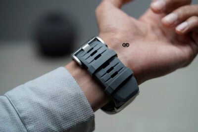 FKM Rubber Armour Band With Titanium Buckle For Apple Watch 44MM 45MM 46MM Series 4 5 6 7 8 9 10 SE SE 2 Gen