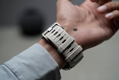 FKM Rubber Armour Band With Titanium Buckle For Apple Watch 44MM 45MM 46MM Series 4 5 6 7 8 9 10 SE SE 2 Gen