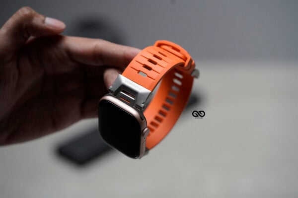 FKM Rubber Armour Band With Titanium Buckle For Apple Watch 44MM 45MM 46MM Series 4 5 6 7 8 9 10 SE SE 2 Gen - Image 14