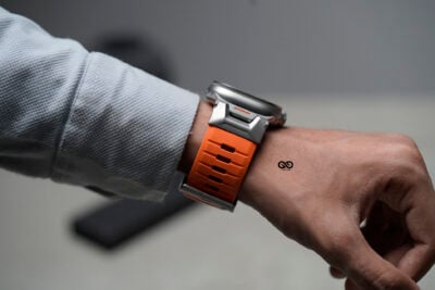 FKM Rubber Armour Band With Titanium Buckle For Apple Watch 49 (Series Ultra/Ultra 2/Ultra 3)
