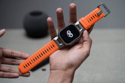 FKM Rubber Armour Band With Titanium Buckle For Apple Watch 49 (Series Ultra/Ultra 2/Ultra 3)