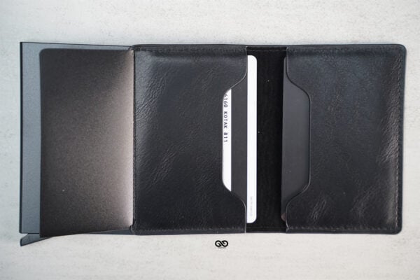 Personalized Slim Vegan Leather Card Holder with Single Slot Wallet - Image 55