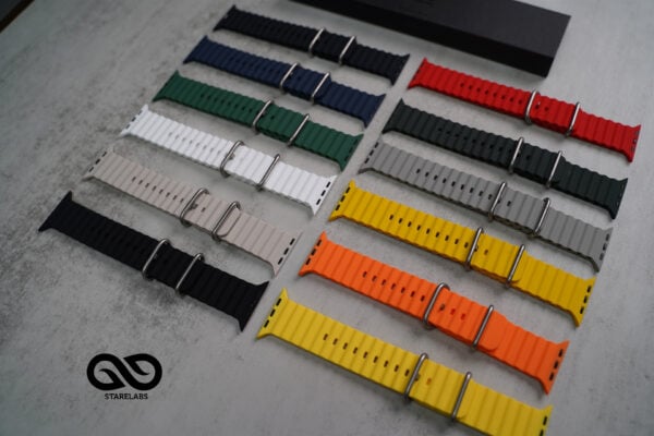 Silicone Ocean Band For Apple Watch 49 MM Series Ultra/Ultra 2 - Image 35