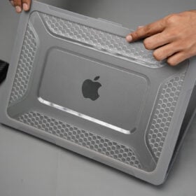 Grey Slim Rubberized TPU Bumper Cover For MacBook Pro 13 inch 2020/2021/2022 M1/M2 A2338 A2251 A2289