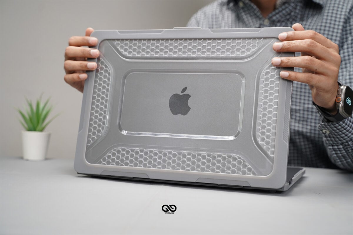 Grey Slim Rubberized TPU Bumper Cover For MacBook Pro 16 inch M1/M2/M3/M4 (A2485/A2780/A2991/A3186/A3403)