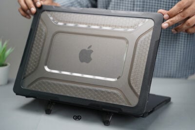 Black Slim Rubberized TPU Bumper Cover For MacBook Pro 16 inch M1/M2/M3/M4 (A2485/A2780/A2991/A3186/A3403)