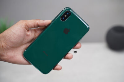 Dark Green Soft Tpu Glass Finish case for iPhone X /XS 25 Dark Green Soft Tpu Glass Finish case for iPhone X /XS