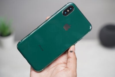 Dark Green Soft Tpu Glass Finish case for iPhone X /XS 19 Dark Green Soft Tpu Glass Finish case for iPhone X /XS