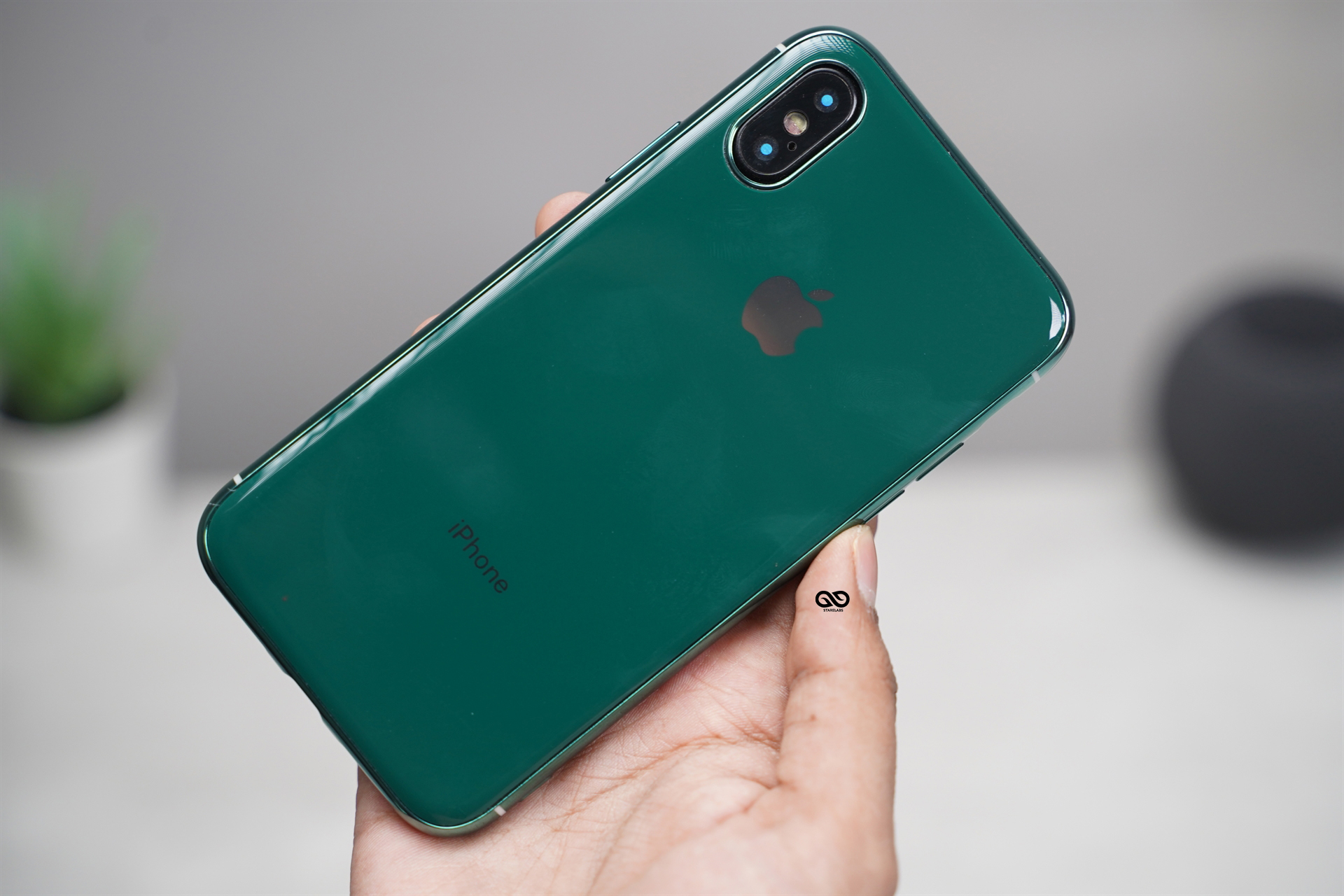 Dark Green Soft Tpu Glass Finish case for iPhone X /XS 7 Dark Green Soft Tpu Glass Finish case for iPhone X /XS - Image 7