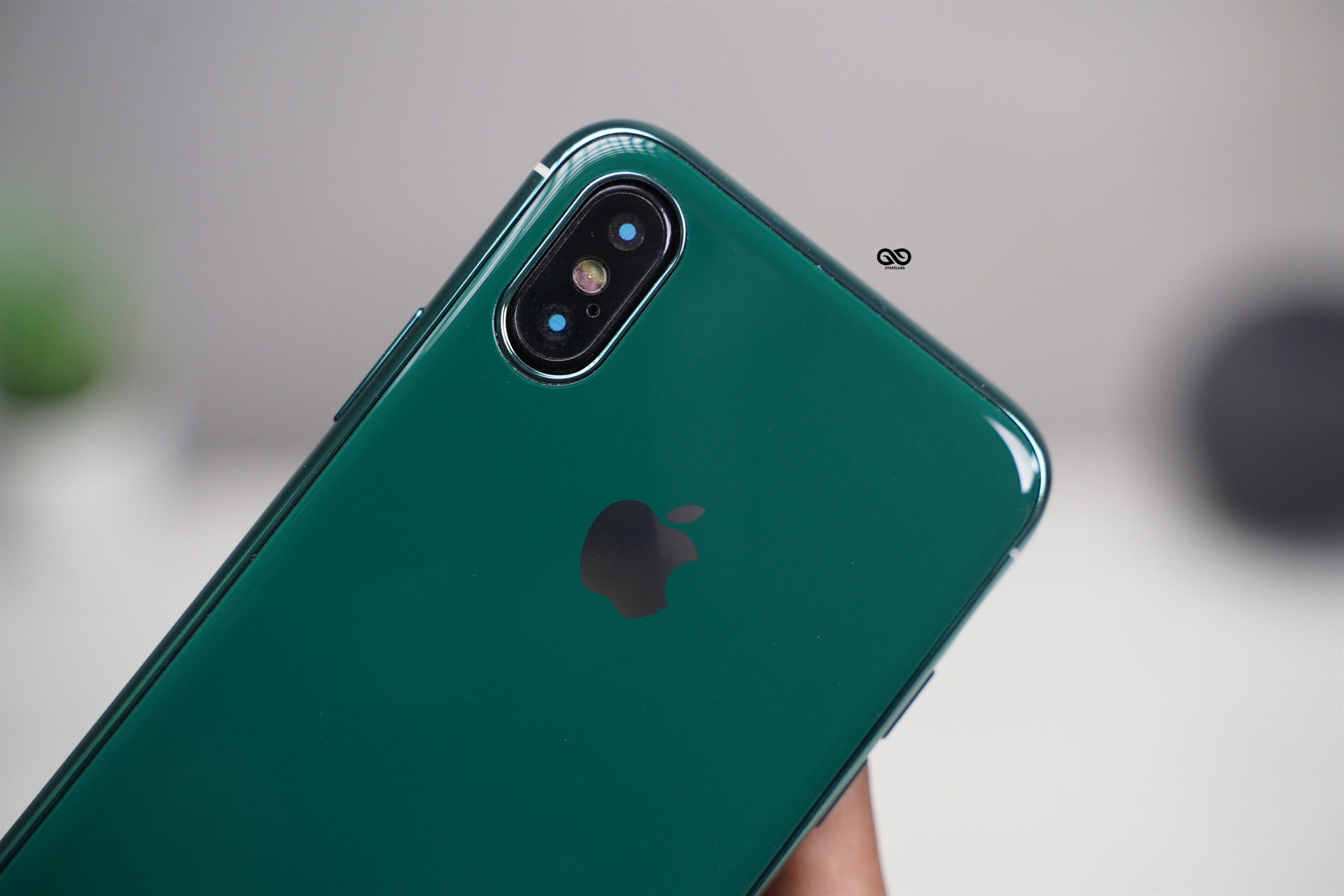 Dark Green Soft Tpu Glass Finish case for iPhone X /XS 8 Dark Green Soft Tpu Glass Finish case for iPhone X /XS - Image 8