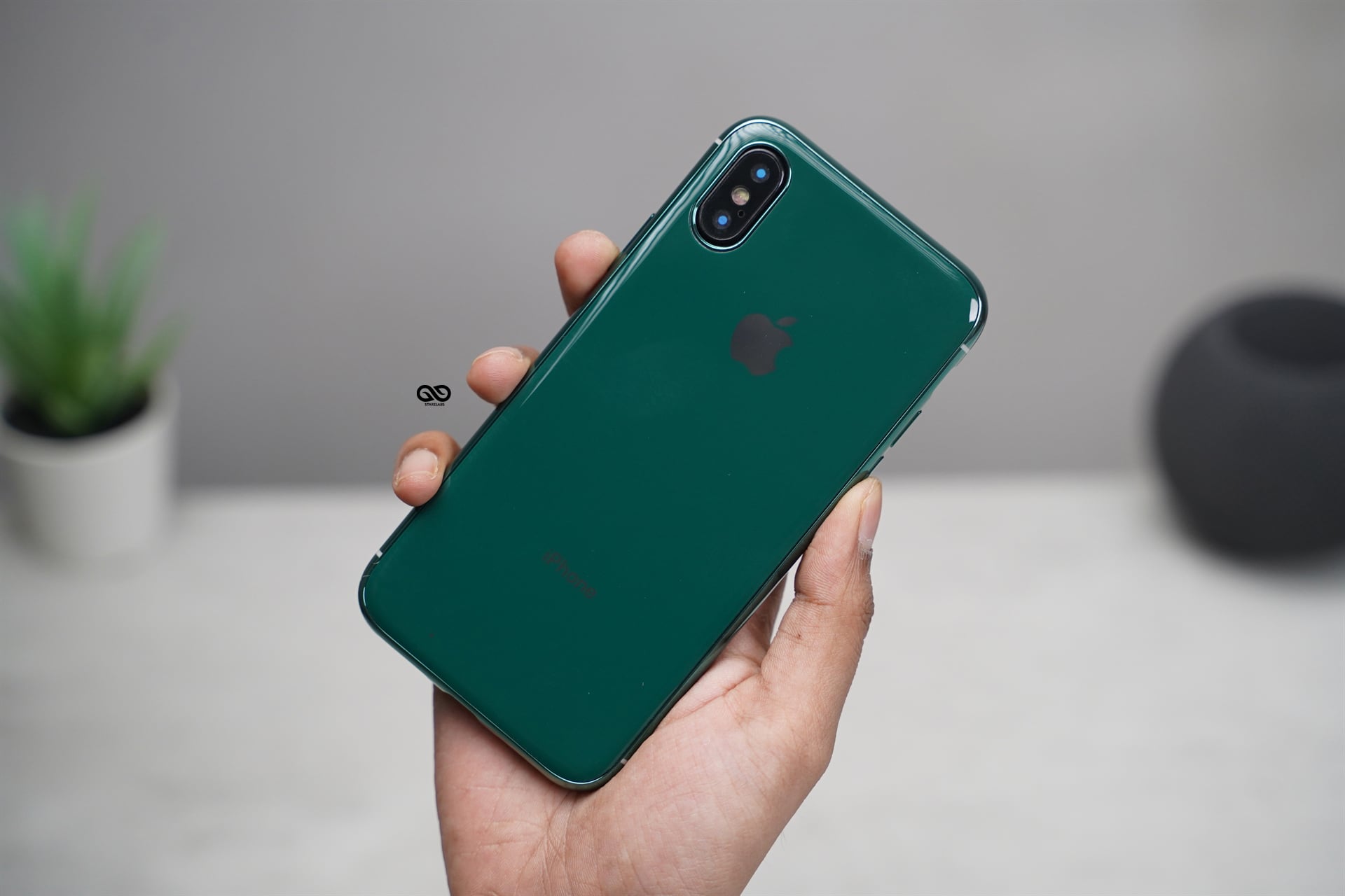 Dark Green Soft Tpu Glass Finish case for iPhone X /XS 11 Dark Green Soft Tpu Glass Finish case for iPhone X /XS - Image 11