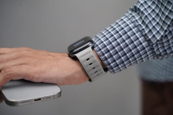 Powder Grey FKM Active Rubber Strap For Apple Watch 42MM 41MM 40MM Series 4 5 6 7 8 9 10SE SE 2 Gen. - Image 2