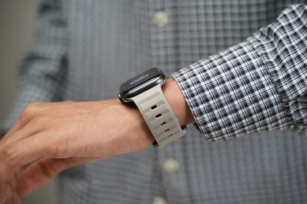 Powder Grey FKM Active Rubber Strap For Apple Watch 42MM 41MM 40MM Series 4 5 6 7 8 9 10SE SE 2 Gen. - Image 4