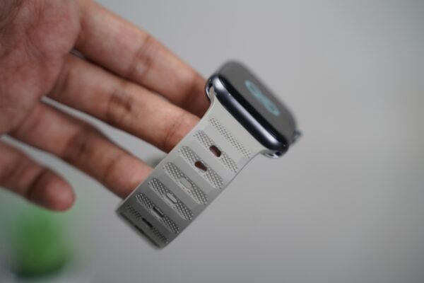 Powder Grey FKM Active Rubber Strap For Apple Watch 42MM 41MM 40MM Series 4 5 6 7 8 9 10SE SE 2 Gen. - Image 3