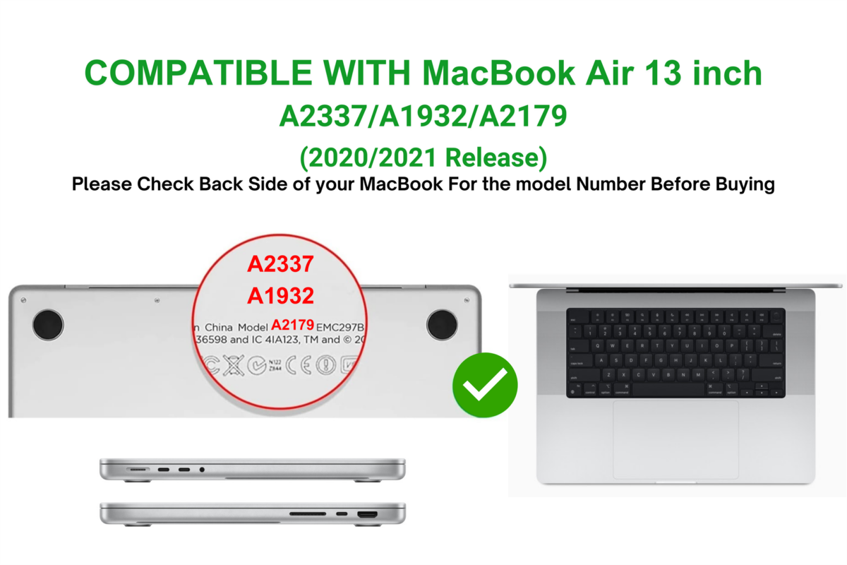 Case For MacBook Air 13 inch 2020/2021 M1 Air A2337 A1932 A2179