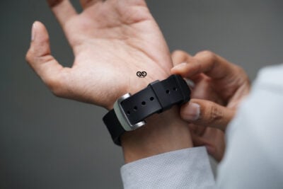 Vented FKM Rubber Band With 316L Buckle Closure For Apple Watch 49 MM Series Ultra/Ultra 2