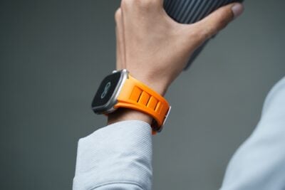 Vented FKM Rubber Band With 316L Buckle Closure For Apple Watch 49 MM Series Ultra/Ultra 2
