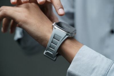 Vented FKM Rubber Band With 316L Buckle Closure For Apple Watch 49 MM Series Ultra/Ultra 2