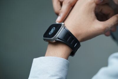 Vented FKM Rubber Band With 316L Buckle Closure For Apple Watch 49 MM Series Ultra/Ultra 2