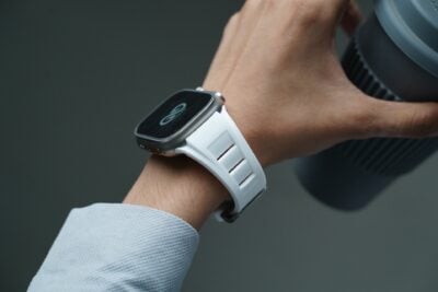 Vented FKM Rubber Band With 316L Buckle Closure For Apple Watch 49 MM Series Ultra/Ultra 2