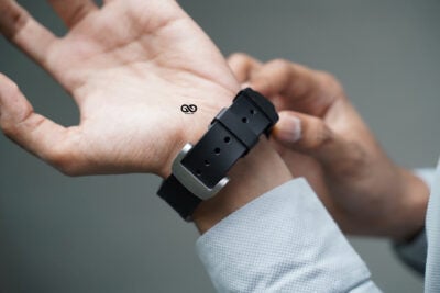Vented FKM Rubber Band With 316L Buckle Closure For Apple Watch 49 MM Series Ultra/Ultra 2