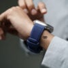 Deep Navy Waterproof Silicone Sports Band with Buckle for Apple Watch 49 MM Series Ultra/Ultra 2
