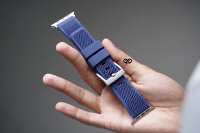 Deep Navy Waterproof Silicone Sports Band with Buckle for Apple Watch 49 MM Series Ultra/Ultra 2