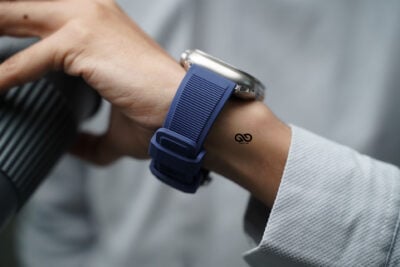 Deep Navy Waterproof Silicone Sports Band with Buckle for Apple Watch 49 MM Series Ultra/Ultra 2