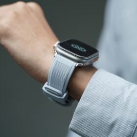 Powder Grey Waterproof Silicone Sports Band with Buckle For Apple Watch 49 (Series Ultra/Ultra 2/Ultra 3)