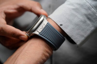 Classic Silicone Band With Stainless Steel Buckle Strap For Apple Watch 49 MM Series Ultra/Ultra 2