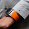 Classic Silicone Band With Stainless Steel Buckle Strap For Apple Watch 49 MM Series Ultra/Ultra 2