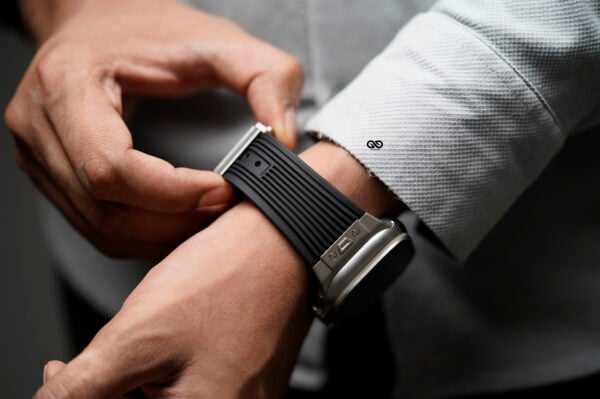 Classic Silicone Band With Stainless Steel Buckle Strap For Apple Watch 49 MM Series Ultra/Ultra 2 - Image 3