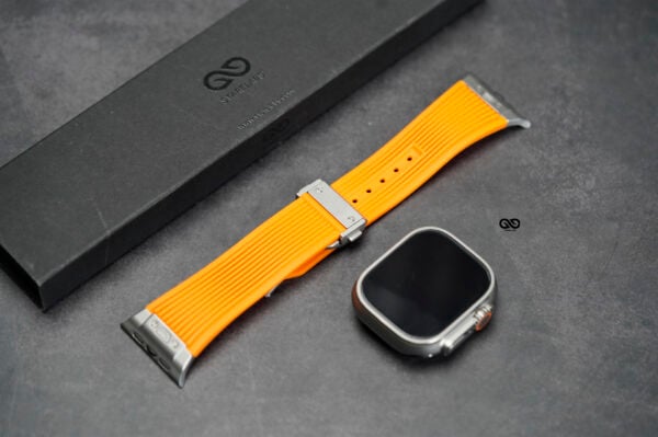 Classic Silicone Band With Stainless Steel Buckle Strap For Apple Watch 49 MM Series Ultra/Ultra 2 - Image 20