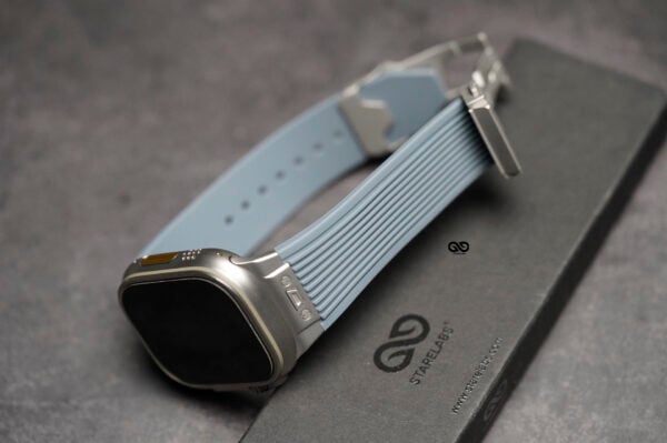 Classic Silicone Band With Stainless Steel Buckle Strap For Apple Watch 49 MM Series Ultra/Ultra 2 - Image 19