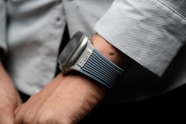 Classic Silicone Band With Stainless Steel Buckle Strap For Apple Watch 49 MM Series Ultra/Ultra 2 - Image 2