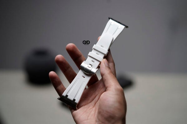 Fluoro Rubber Strap With Silver Buckle For Apple Watch 49 MM Series Ultra/Ultra 2 - Image 18