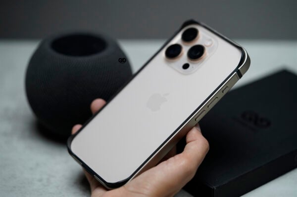 Natural Titanium Fiber Bumper for iPhone 16 Pro (Bumper, not a Case)