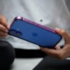 Magenta Fiber Bumper for iPhone 16 Plus (Bumper, not a Case)