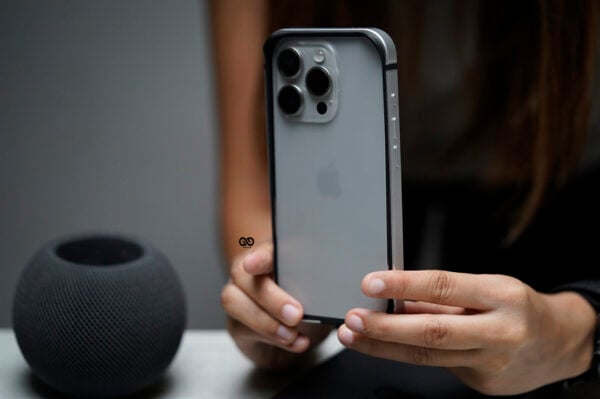 Silver Fiber Bumper for iPhone 16 Pro (Bumper, not a Case) - Image 2