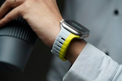 Two Colored Waterproof Silicone Sports Bands For Apple Watch 49 (Series Ultra/Ultra 2/Ultra 3)